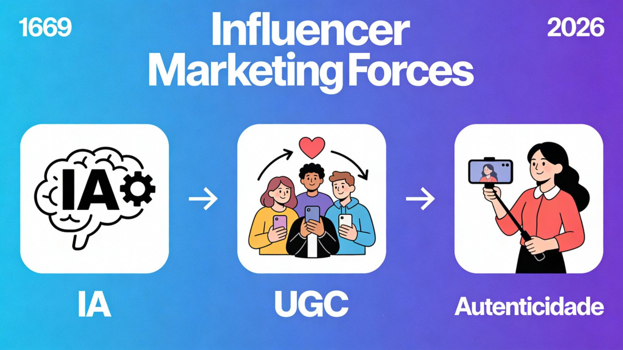 IA, UGC e Micro-Influencers: As 3 Forças que Vão Redefinir o Influencer Marketing em 2026
